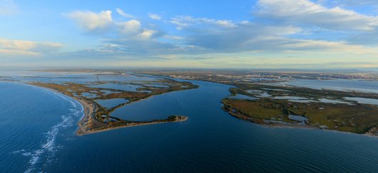 Vue du delta du Rhône