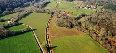 Chantier de renforcement du réseau gazier en Bretagne.